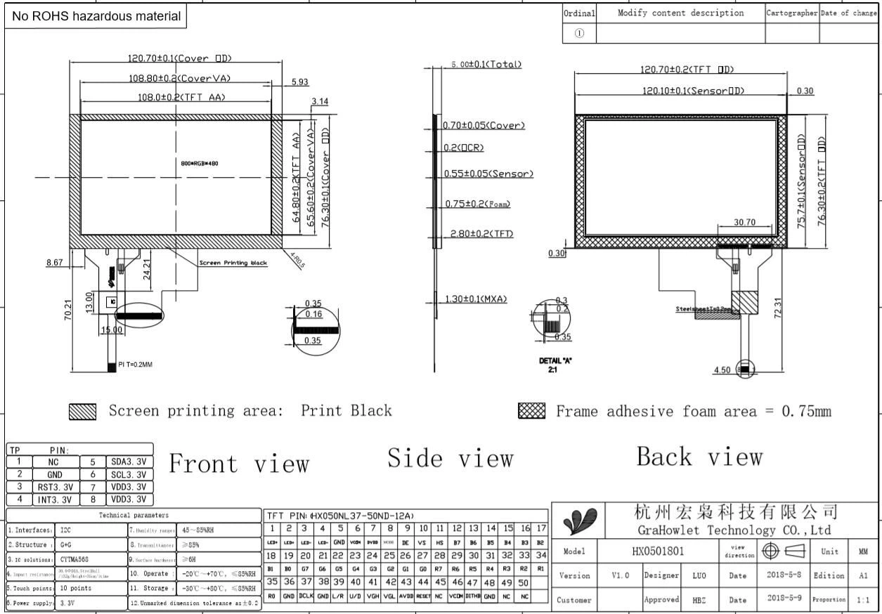 Lcd Touch Screen For Embedded System