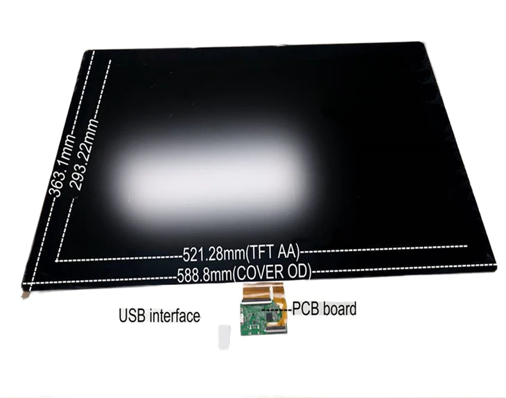 23.6 Inch Capacitive Touch Glass Touch Screen