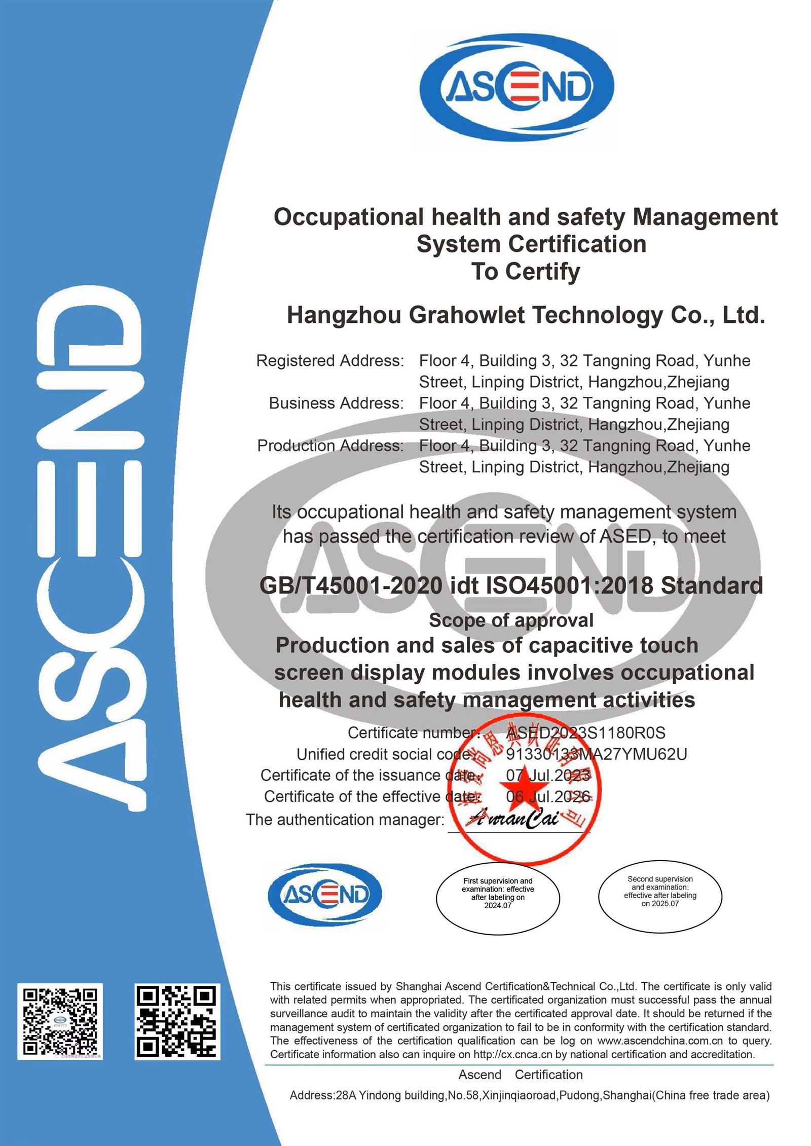 Certification Certification